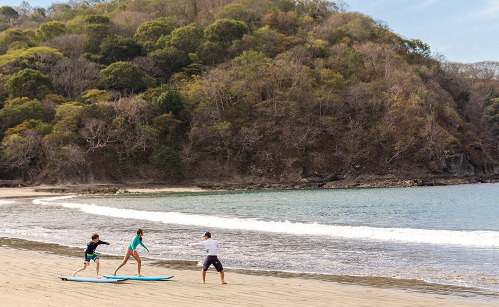 Surfing on sand. Four Seasons Costa Rica 