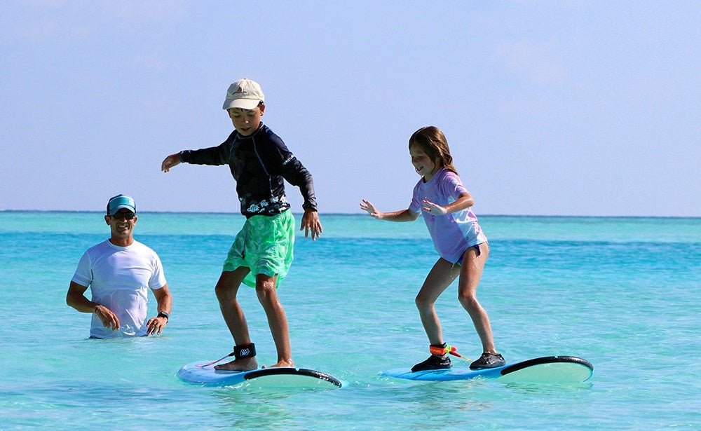 Balance the waves. Anantara Dhigu Maldives