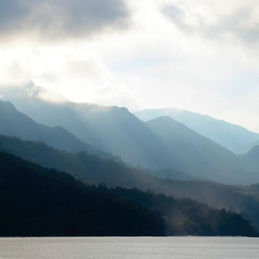 Mountain view. Secret Papua surfing holiday.