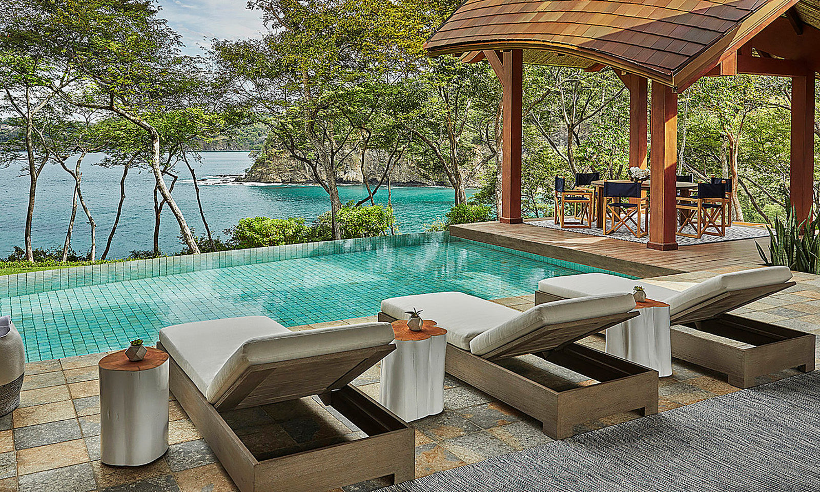 Relax in swimming pool. Four Seasons Costa Rica 