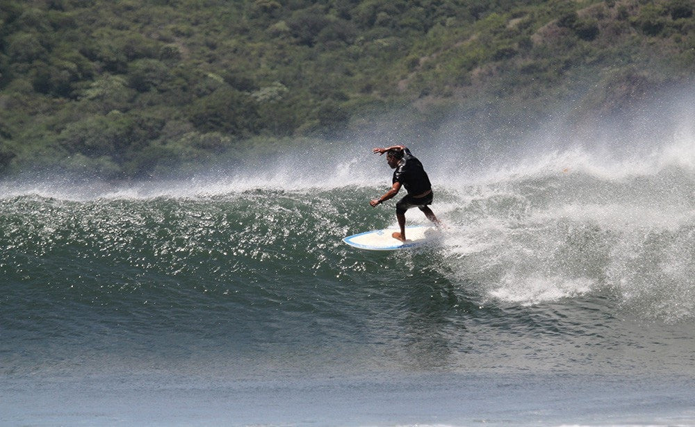 Surfing with waves. Four Seasons Costa Rica 