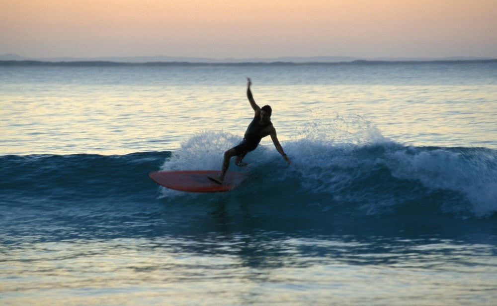 Surf Board Rider, Noosa Heads Australia