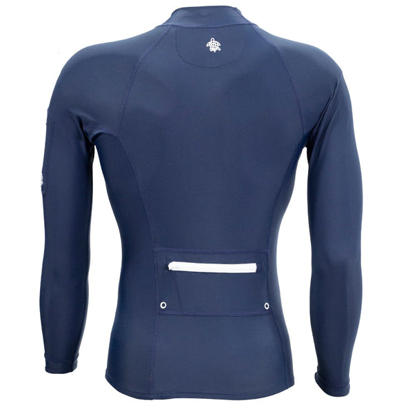 Mens Long Sleeve Tech Rashies - Navy