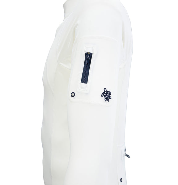 Mens Long Sleeve Tech Rashie - White